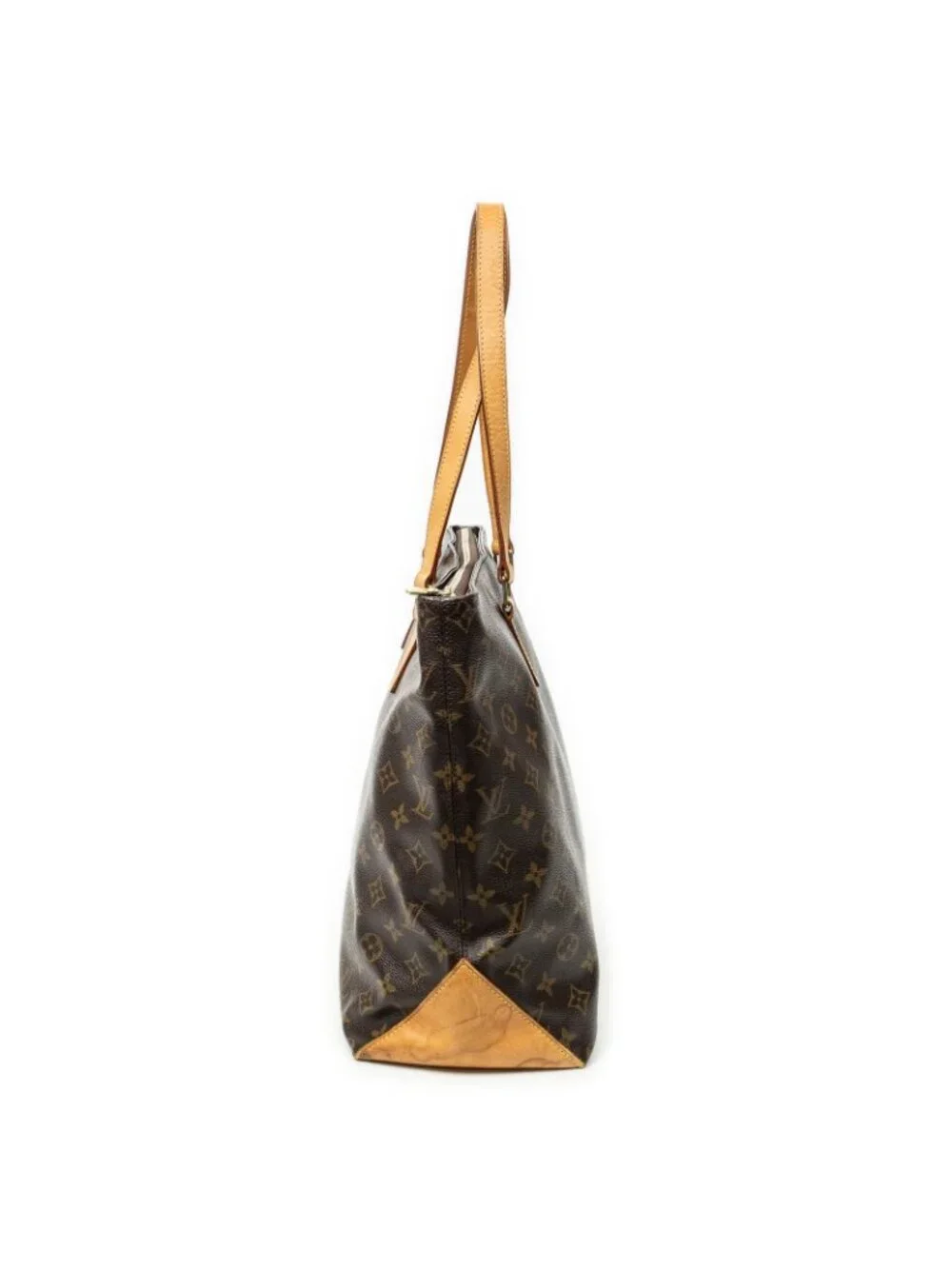 Louis Vuitton Cabas Mezzo Brown Monogram Canvas Tote Bag